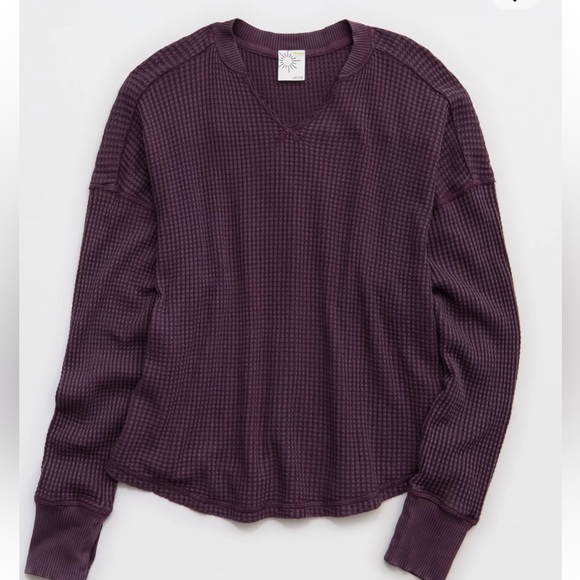 Aerie waffle top - Picture 2 of 3